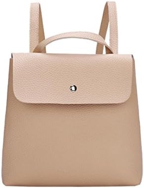 Sumen Backpack Women Girl Pure Color Leather Mini School Bag Soft Square Shoulder Bag