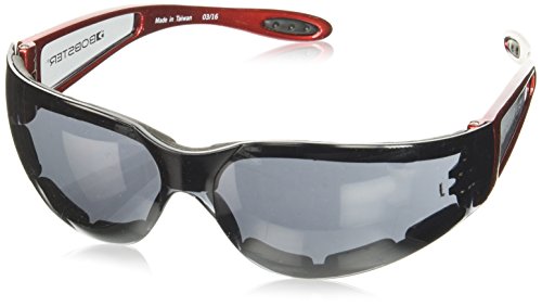Bobster ESH221 Shield Sport Sunglasses,Red Frame/Smoked Lens,one size