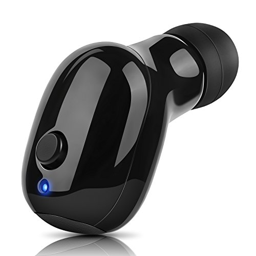 Bluetooth Wireless Earbud Waterproof Headphone Mini In-Ear Headset with Mic Car Bluetooth Headphone for Samsung Note 8 iPhone - 6 Hours Playtime 137.8ft without Obstacles(Single)