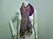 Exotic Floral Pattern Luxurious Pashmina Chic Winter Warm Purple Scarf Shawl Wrap #L01