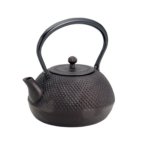 TOKYO MATCHA SELECTION - Nanbu Tetsubin : HEISEI MARU ARARE - 0.8 Liter - Japanese Cast Iron Tea Pot from Iwate [Standard ship by EMS: with Tracking & Insurance]