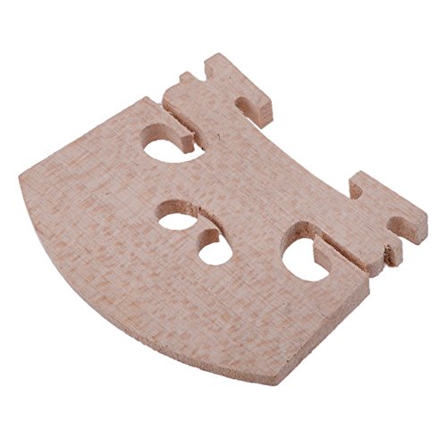 Lsgoodcare 10pcs Full Size 4/4 Violin Maple Bridge Violin Parts - Thumbnail 5