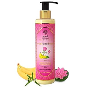 Khadi Essentials Banana Shampoo For Hair Growth, Hairfall Control, Deep Nourishment with Lotus & Bhringraj, Sulphate and…