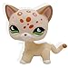 LHJ Littlest Pet Shop RARE Short Hair Cat Kitty Leopard Moon Eyes LPS #852