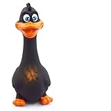 SLAGMALE Pets Dog Toys Screaming Chicken Squeeze Sound Toy Dog Squeaker Chew Training Toy for Medium and Small Dogs (Black)