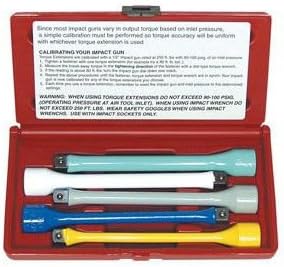 Lock Technology 1460 5 Piece Torque Extension Set 1/2" Drive Sweedish Steel