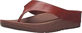 FitFlop Women's Ringer Toe Post Dark Tan Sandal 7 M (B)