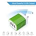 USB Charging Block, 3.1A 3 Ports USB Wall Charger Adapter Fast Charging Plug Cube for iPhone, iPad Pro Air Mini, LG, Samsung Galaxy Cell Phone Box Base USB AC Power Adapter Cargador Carro Brick Plug