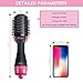 CHARMINER One Step Hair Dryer and Volumizer, Negative Ion Generator Hair Curler Brush for Dry, Straighten and Curling, Hot Air Styling Brush to Smooth Frizz with Negative Ionic Technology for Women