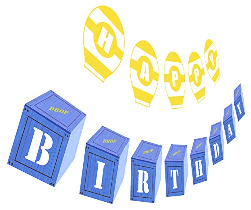 Game Birthday Banner, Supply Drop Happy Birthday Sign, PC Phone Video Gaming Theme Party Decoration