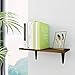 BAMFOX Floating Wall Shelf,Natural Bamboo Wall Decor Storage Shelf L15.7xW7.7for Bedroom, Living Room, Bathroom, Kitchen, Office and More Brown