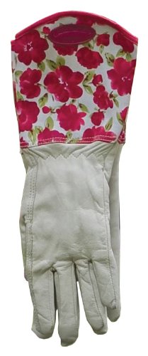 Laura Ashley 3A096688 Lightweight Gauntlet Garden Glove, Cressida, Large