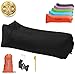GADUGE Outdoor Inflatable Lounger & Pool Chair, Hangout Sofa & Inflatable Couch for Bedroom, Floats on Water - Includes Pockets, Comfy Headrest, Bottle Opener, Stake & Bag(Black)