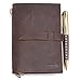 Handmade Leather Notebook Journal – Refillable Notepad for Men & Women to Write In for Daily Use & Travel – Ideal for Gifts, Fountain Pen Writing, Diary - Personal &, Notebooks & Journals