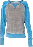 J. America - Ladies' Zen Fleece Raglan Sleeve Crewneck Sweatshirt - 8927