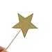 Blue Monogram Sweet 16 Cake Topper Glitter Star Cupcake Picks For 16th Birthday Anniversary Party Decoration Supplies
