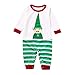 Santa Claus Family Matching Christmas Pajamas Set,Crytech Infant Baby Romper Cartoon Top Striped Lounge Pant for Women Men Children Xmas Holiday Sleepwear Pjs Outfit Clothes (3-6 Months, Newborn)thumb 3