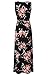 Zattcas Womens V Neck Sleeveless Empire Waist Floral Maxi Dress