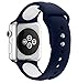 SKYii Replacement for Apple Watch Bands 42mm - Sports Silicone iWatch Wristband Men Women for Apple Series 3 2 1 Blue White