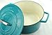 Martha Stewart Teal Blue Enameled Cast Iron 6 Qt. Round Dutch Oven Casserole