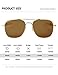 WELUK Men's Pilot Aviator Sunglasses Polarized 55mm Military Style with Bayonet Temples (Gold/Brown, 55)