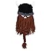 Beard Head Viking Pillager Beard Beanie - Funny Knit Horned Hat w/Fake Beard
