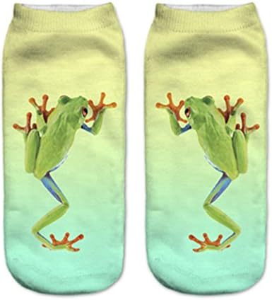 Women Guinea Baby Frog Sock Unisex Low Cut Ankle Socks Harajuku