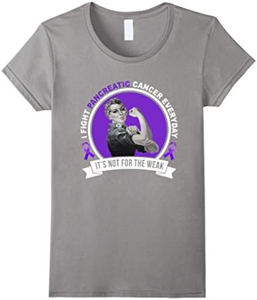 Womens I Fight Pancreatic Cancer Everyday Its Not For The Weak XL Slate