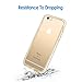 JETech Case for iPhone 6 and iPhone 6s, Non-Yellowing Shockproof Phone Bumper Cover, Anti-Scratch Clear Back (Gold)