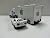 Disney Pixar Cars White Apple Mack Racer's Truck & Jobs Toy Car 1:55 Loose New