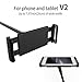 VICXXO Gooseneck Nintendo Switch Mount Holder/ iPad Stand/ Cellphone Stand/ Tablet Mount Holder, Bolt Clamp with Spring Grip for Apple or Android Devices 4-10.6