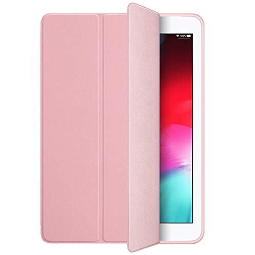 Kenke iPad Air 2 Case, Smart Case Silicone Soft Cover Synthetic Leather iPad air 2 Cover 9.7 inch with Auto Sleep/Wake Function [Light Weight] iPad 6 case(Rose Gold)