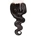Beauty Forever B&F Hair Brazilian Virgin Hair 1 Piece 3 Part Body Wave Lace Closure 100 Unprocessed Human Hair Extensions Natural Color 30 35g/pc (12'' closure)
