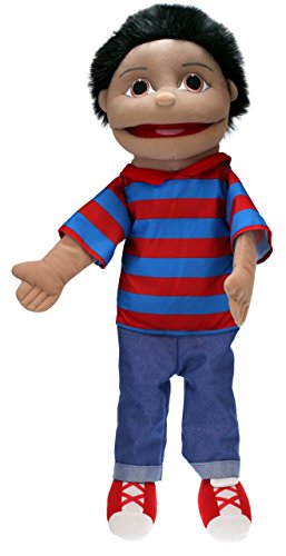 The Puppet Company Medium Sized Puppet Buddies Boy Hand Puppet - Olive Skin Tone