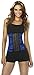 Ann Chery Women's 3 Hook Waist Cincher Latex Training Corset Shapewear, Blue, L 36