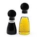 Eparé Olive Oil And Vinegar Dispenser Bottles - Set Of Two Large Capacity Cruets - Stainless Spout - Borosilicate Glass