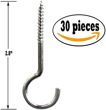 #10 Screw Hook Hangers Large 2.8" by Wynn Works
