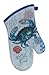 4 Piece Blue Crab Crabfest Kitchen Set - 2 Terry Towels, Oven Mitt, Potholder
