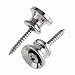 Kmise A0483 Mighty Mite Mm5610C Traditional Style Chrome Guitar Strap Buttons, 2 Pack