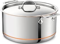 All-Clad 6508 SS Copper Core 5-Ply Bonded Dishwasher Safe Stockpot / Cookware, 8-Quart, Silver
