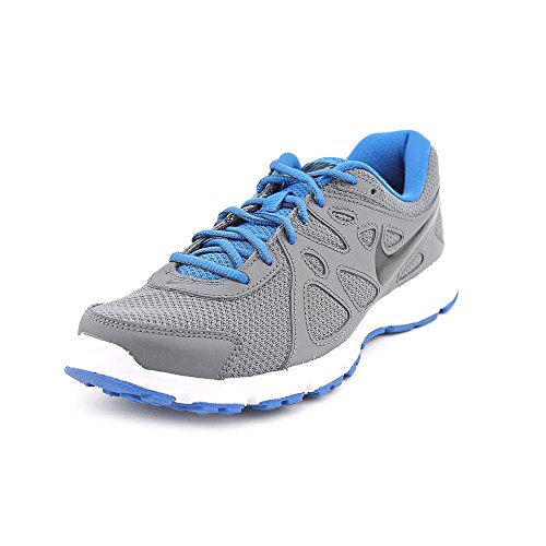 Nike Mens Revolution 2 Running Shoe (9.5, Dark Grey/Military Blue/White/Black)