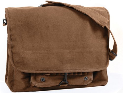 ARMYU War Correspondent Go Bag Classic Men's Shoulder Bag Lightweight Travel Messenger Bag