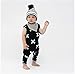 Newborn Kids Baby Boys Girls Sleeveless Summer Cotton Romper Jumpsuit Outfits (90 (12-18M), Black)