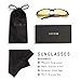 RAYSUN Men's Night Vision Glasses HD Polarized Anti-Glare Driving Sunglasses