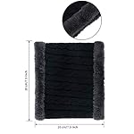 3 Pieces Unisex Cold Winter Neck Warmer Gaiter Double-Layer Fleece Lined Thick Knit Circle Scarf 3 Pieces Unisex Cold Winter Neck Warmer Gaiter Double-Layer Fleece Lined Thick Knit Circle Scarf