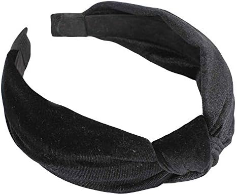 Womens Bow Knot Headband,TIFENNY Twist Cross Tie Velvet Headwrap Hair Band Hoop,Clearance! (Black 1)