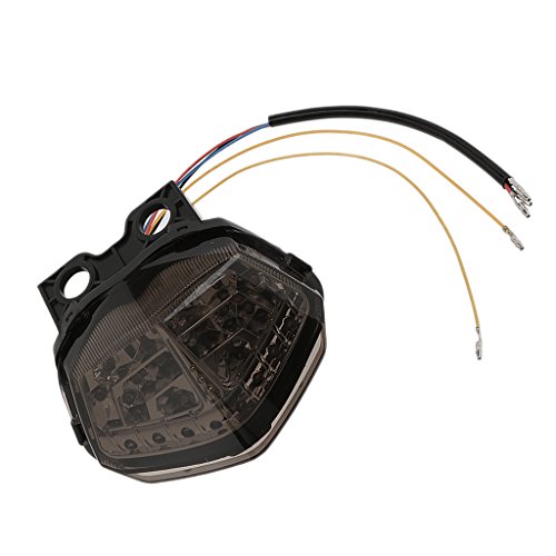 MagiDeal Super Bright LED Rear Turn Stop Light Lamp for Ninja 250R 08-12 Motorcycle - Smoke Lens