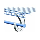 SuperSlide White Closet Rod Support (2 Packs of 2 Supports)