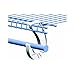 SuperSlide White Closet Rod Support (2 Packs of 2 Supports)