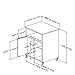 South Shore Axess Printer Cart, Royal Cherry